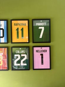 Kids football jersey picture frames
