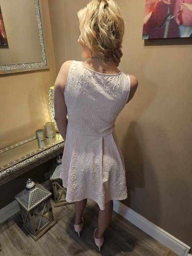 light pink dress