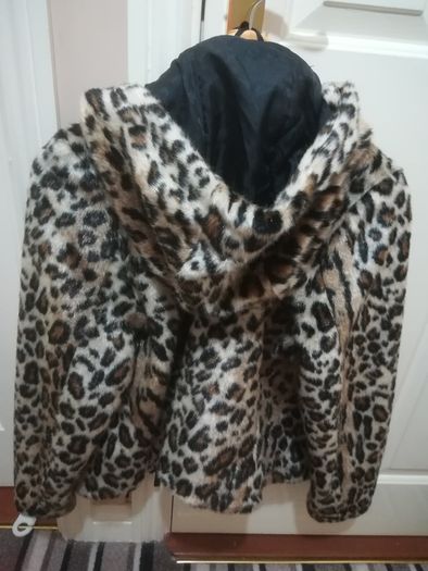 M&S Leaopard hoded Jacket