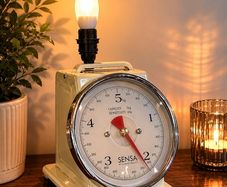 vintage scales lamp