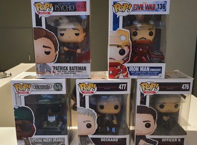 Assorted Funko Pop Vinyl Figures Star Wars Marvel etc