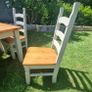 Solid Wood Dining Table and Chairs Image 4