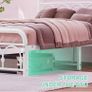 4ft6 Double Bed Frame with High Headboard and Foot Image 6
