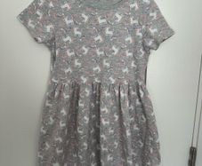 Cute summer dress with unicorns, 122cm, 6-7 years
