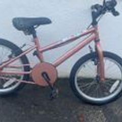 Girls rose gold bike 18"