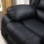 3 Seater leather Recliner Sofa Black, brand new! Image 7