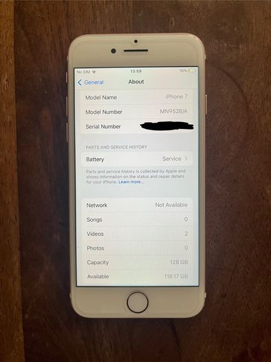 iPhone 7 128GB Locked Vodafone