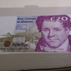 Irish 20 pound banknote
