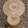 Lovely Pink and Gilded Royal Doulton Espresso Cup cups and saucer Image 3