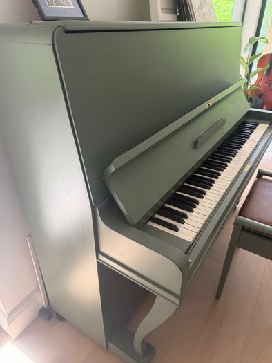 Beautifully Refinished Piano and Matching Bench