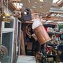 Beautiful Old Large Copper Milk Scoop, for getting milk from the Churn with Brass Handle Postage Available, Image 3