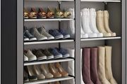 Shoe Rack Shoe Storage Boot Style Hode up to 27 Pairs Shoes With Non-woven Fabric Cover,Grey MULTIPLE COLOURS AVAILABLE (FREE POSTAGE)