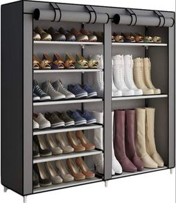 Shoe Rack Shoe Storage Boot Style Hode up to 27 Pairs Shoes With Non-woven Fabric Cover,Grey MULTIPLE COLOURS AVAILABLE (FREE POSTAGE)