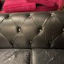 Black Leather Chesterfield sofa Image 4