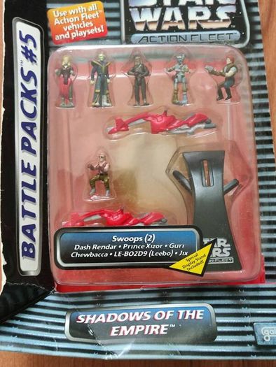 Star Wars Action Fleet Battle Packs 5 Shadows Of The Empire Dash Rendar Xizor Chewbacca Micromachines Micro Machines Galoob 1995