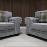 Verona Grey Fabric Fullback Cushions Sofa Image 4
