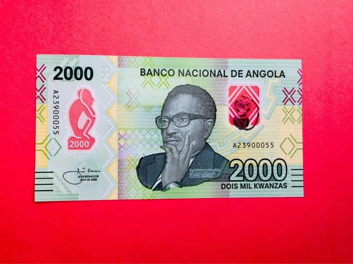 Angola. 2000 Kwanzas . 2023  Pick  163b Polymer / Plastic ( Uncirculated )