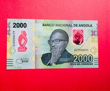Angola. 2000 Kwanzas . 2023  Pick  163b Polymer / Plastic ( Uncirculated )