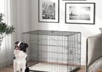 Dog Crate Medium Large Dogs 91cm X 62 X 68cm, Black Range Sizes