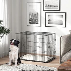 Dog Crate Medium Large Dogs 91cm X 62 X 68cm, Black Range Sizes