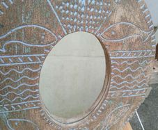 Beautiful Ceramic Oval Mirror