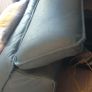 C corner leather sofa and leather suede chaise lounge Image 4