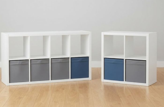 QUICK SALE (BARGAIN): IKEA White Cube Storage Shelves (Set of 2 Units) + Storage Bins | Excellent Condition - Collection D13