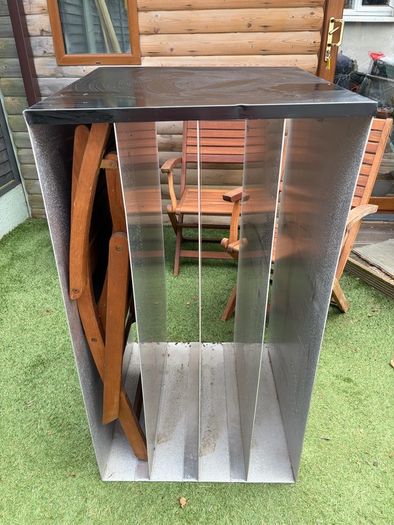 deck chairs and storage