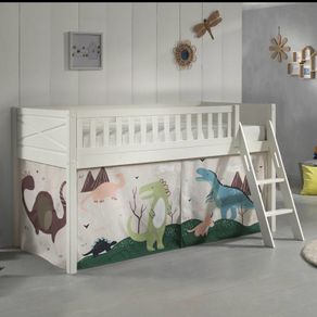 Vipack Dino Dinosaur Play Curtains for Pino / Scott Mid Sleeper Bed