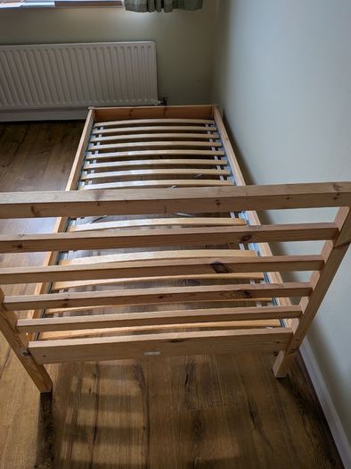 Wooden bed frame