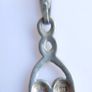 Vintage Sterling Silver 925 Pendant Necklace length 18" - 2,7g Image 6