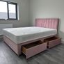 divan bed set with 2 sliding drawers Image 3