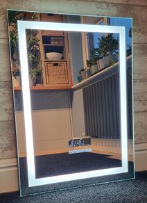 LED Bathroom Mirror Speakers Defogger 60x80cm