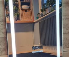 LED Bathroom Mirror Speakers Defogger 60x80cm