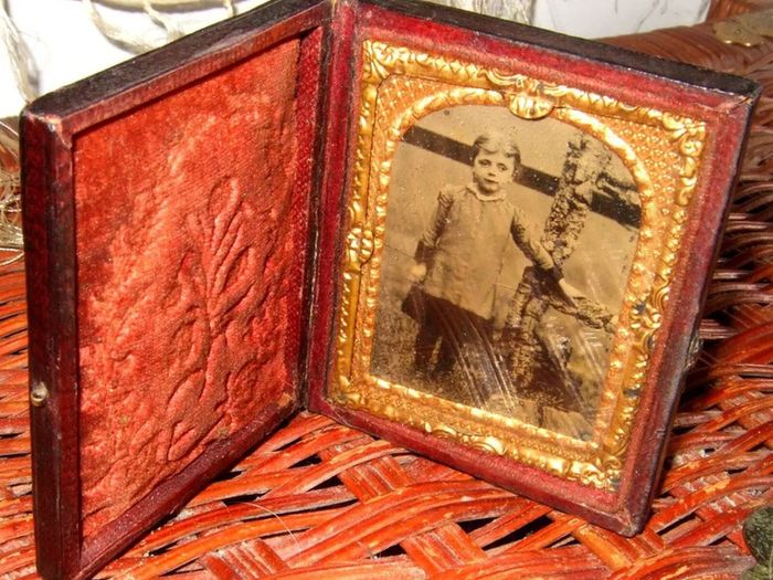 Pair of Rare Antique 1850s Cased Photographs