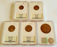 Coins.. Poland Pattern Proofs 2004 X 5 Coins