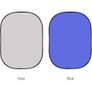 30514 150cm x 200cm Gray/Blue Double-Sided Pop-Out Muslin Background Image 2