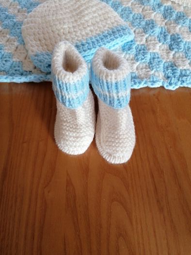 Baby Boy REDUCED Hand Knit Gift Set