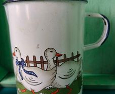 Vintage Enamel Jug