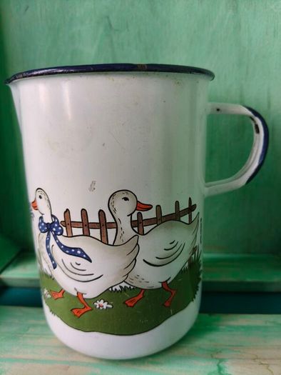 Vintage Enamel Jug