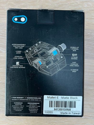Crankbrothers Mallet E Clip-In MTB Pedals Brand New