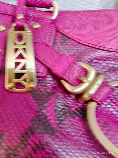 Rare vintage dkny Purple Snake Print Bag Y2K McBling Satchel