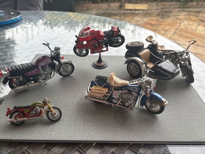 Vintage 1970s Polistil DieCast Motorcycle Collection. 5 Models. Made in Italy