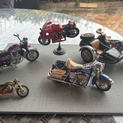 Vintage 1970s Polistil DieCast Motorcycle Collection. 5 Models. Made in Italy