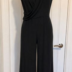 Pink Clove Black Cowl Wrap Jumpsuit UK 20 EUR 48  New With Tags