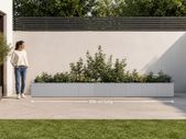 Extra-Large Galvanised Steel Raised Garden Planter 360 x 40 x 40 cm