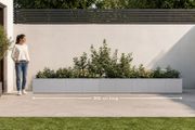 Extra-Large Galvanised Steel Raised Garden Planter 360 x 40 x 40 cm