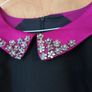 Daisy May Black/Cerise  Pink Collar  with Diamonds. S.14 Image 4