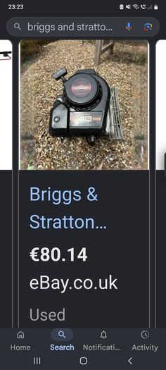 Briggs and Stratton lawnmower ( petrol engine)