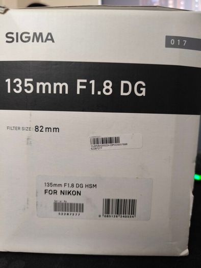 Sigma 135 mm F1.8 DG art
